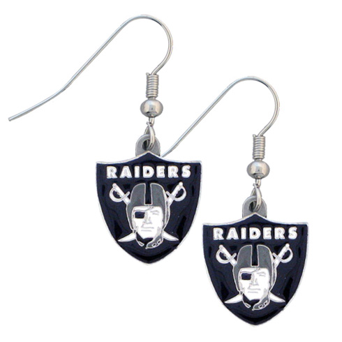 Oakland Raiders NFL Dangling Earrings