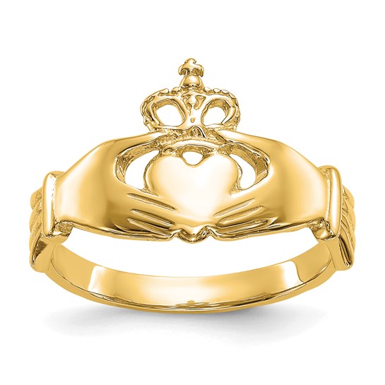 14kt Yellow Gold Classic Claddagh Ring