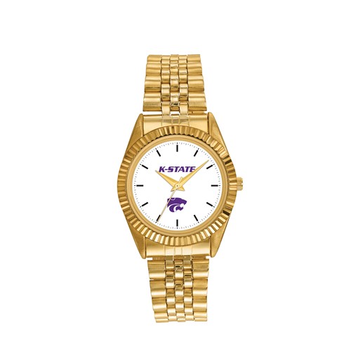Kansas State University Men's Pro Gold-tone Stainless Steel Watch
