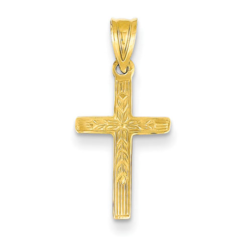 14kt 5/8in Small Reversible Cross Pendant M1847 | Joy Jewelers