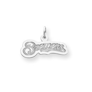 Milwaukee Brewers 5/16in Name Charm - Sterling Silver