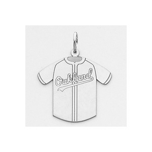 Oakland Athletics 1in Jersey - Sterling Silver