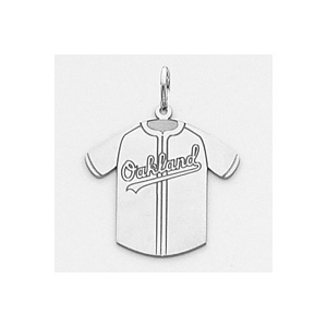 Oakland Athletics 3/4in Jersey - Sterling Silver