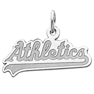 Oakland Athletics 5/16in Flag Pendant - Sterling Silver