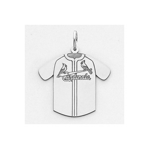 St. Louis Cardinals 3/4in Jersey - Sterling Silver