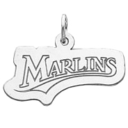 Florida Marlins 7/16in Name Charm - Sterling Silver
