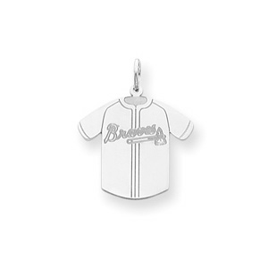 Atlanta Braves 1in Jersey - Sterling Silver