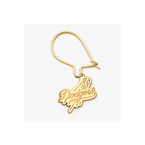 Los Angeles Dodgers Dangle Earrings - 14k Yellow Gold ML957