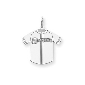 Milwaukee Brewers 1in Jersey - Sterling Silver