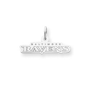 Baltimore Ravens 5/16in Team Name Pendant - Sterling Silver