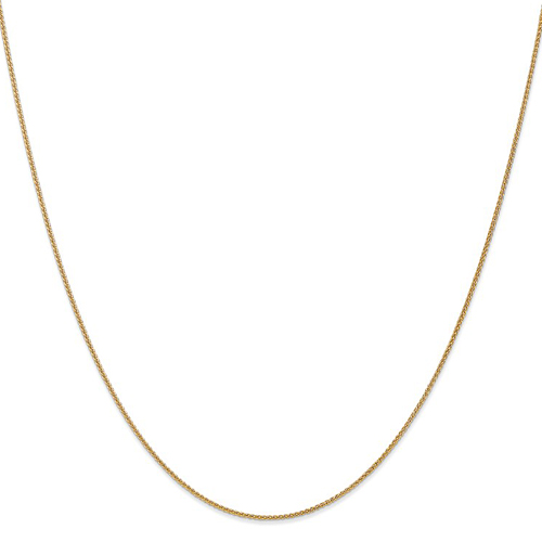 14k Yellow Gold 10in Spiga Anklet 1.1mm