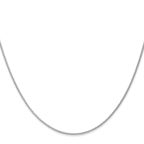 14k White Gold 24in Parisian Wheat Chain 1.2mm