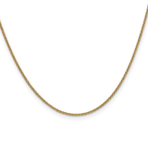 14kt Yellow Gold 9in Cable Link Anklet 1.5mm