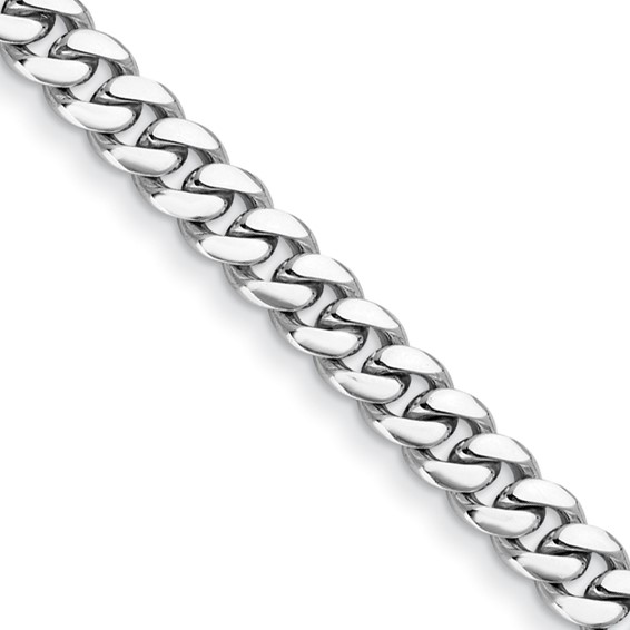 Herco Platinum 8in Heavy Curb Link Bracelet 10.5mm