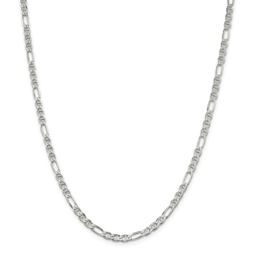Sterling Silver 18in Figaro Chain 3.75mm