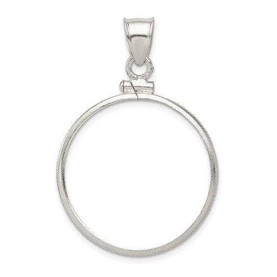Sterling Silver Susan B. Anthony Dollar Coin Bezel Pendant
