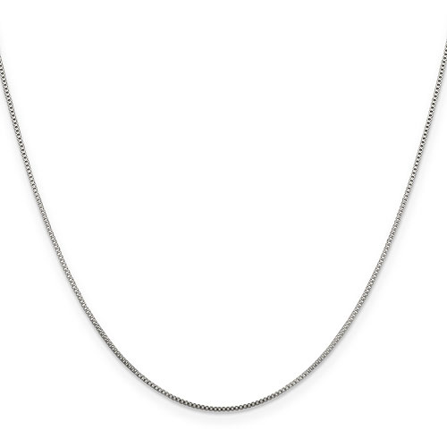 Sterling Silver 24in Box Chain .8mm