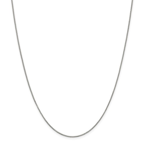 Sterling Silver 24in Box Chain .9mm