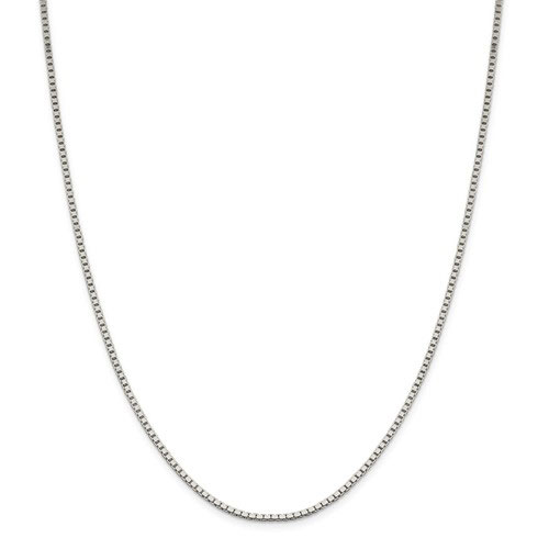 Sterling Silver 24in Box Chain 1.9mm