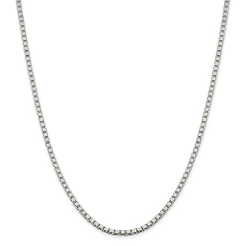 Sterling Silver 16in Box Chain 3.25mm