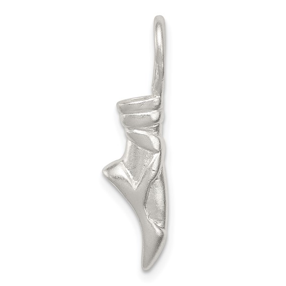 Sterling Silver 3-D Ballet Slipper Charm