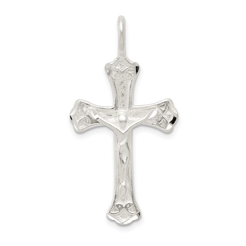 Sterling Silver 1 1/4in Crucifix