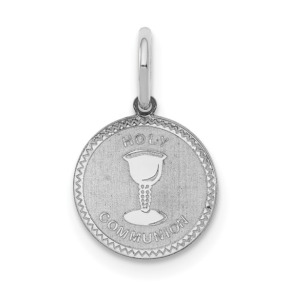 Sterling Silver 7/16in Holy Communion Disc Charm