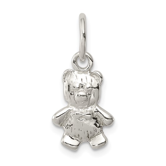 Sterling Silver Tiny Teddy Bear Charm