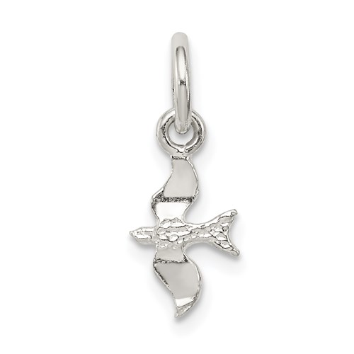 Sterling Silver 3/8in Bird Charm