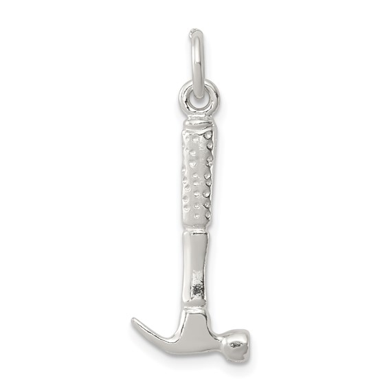 Sterling Silver 7/8in Hammer Charm