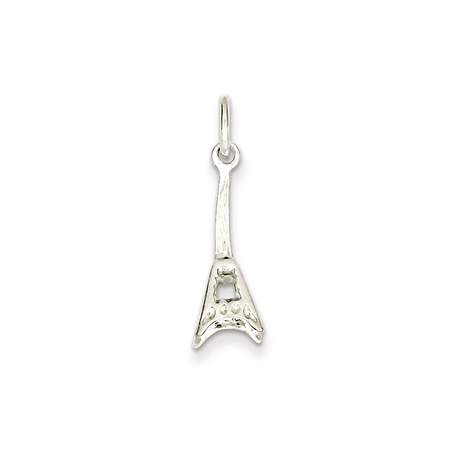 Sterling Silver Eiffel Tower Pendant 3/4in