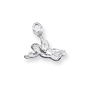 Angel Charm 3/8in - Sterling Silver