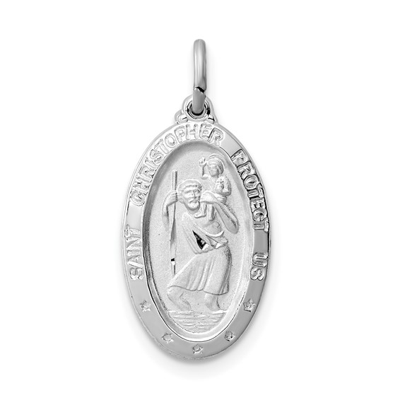 5/8in St. Christopher Medal - Sterling Silver