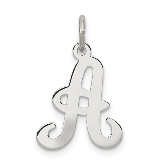 Sterling Silver Stamped A Charm