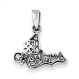 Sterling Silver #1 Grandma Pendant