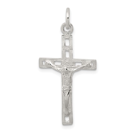 1 1/16in Crucifix Pendant - Sterling Silver