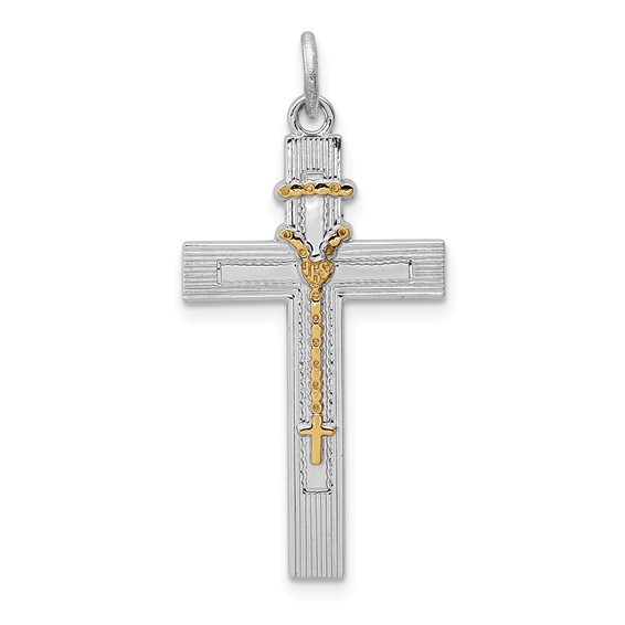 Sterling Silver Rosary Cross