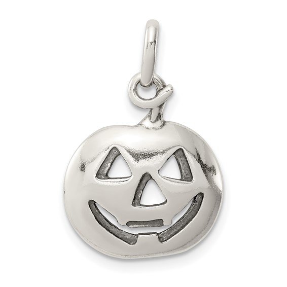 Sterling Silver 5/8in Jack o Lantern Charm