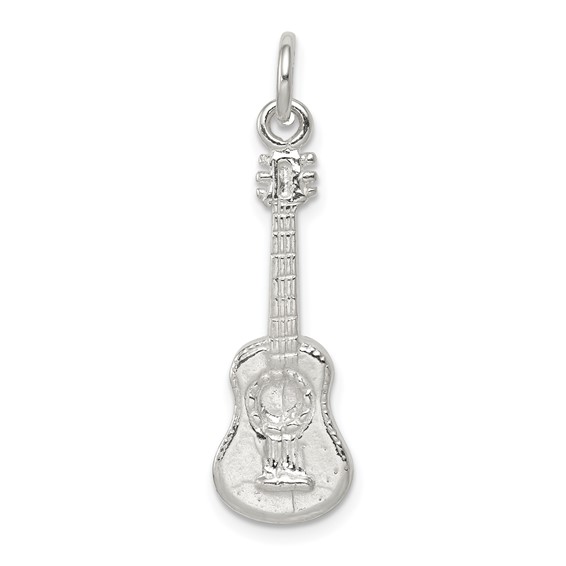 Sterling Silver Guitar Charm