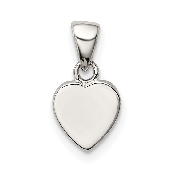 Sterling Silver 1/4in Heart Charm