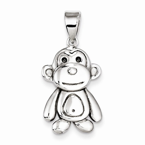 Silver monkey pendant Clearance