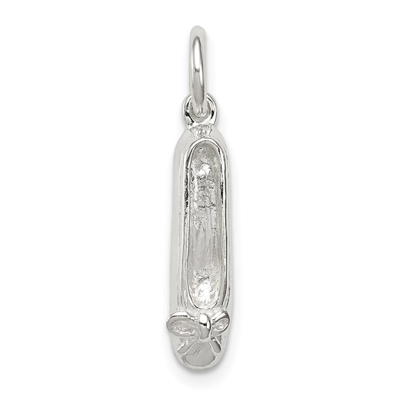 Sterling Silver Ballet Slippers 3-D Charm