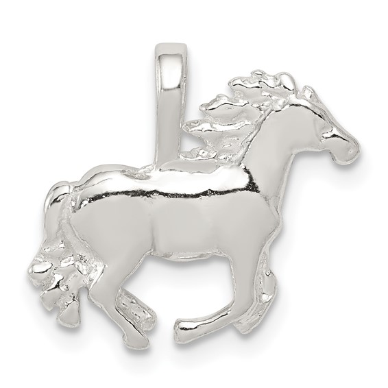 Sterling Silver 1/2in Cantering Horse Charm