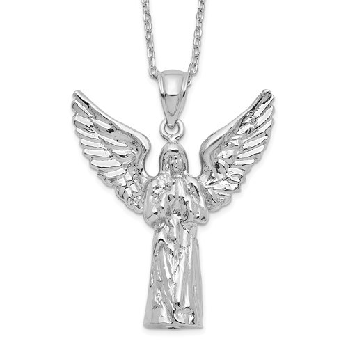 Sterling Silver Classic Angel Ash Holder Necklace