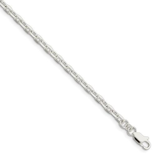 Sterling Silver 7in Cable Link Bracelet 3.95mm