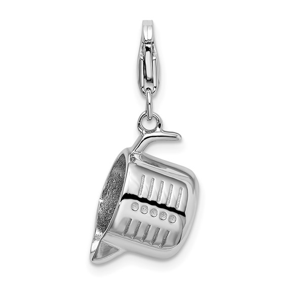 Sterling Silver Measuring Cup with Lobster Clasp Charm