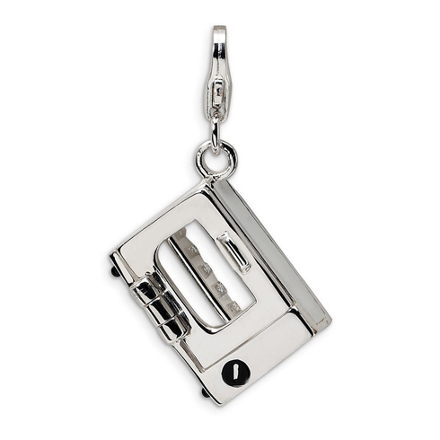 Sterling Silver 3-D Toaster Oven Charm