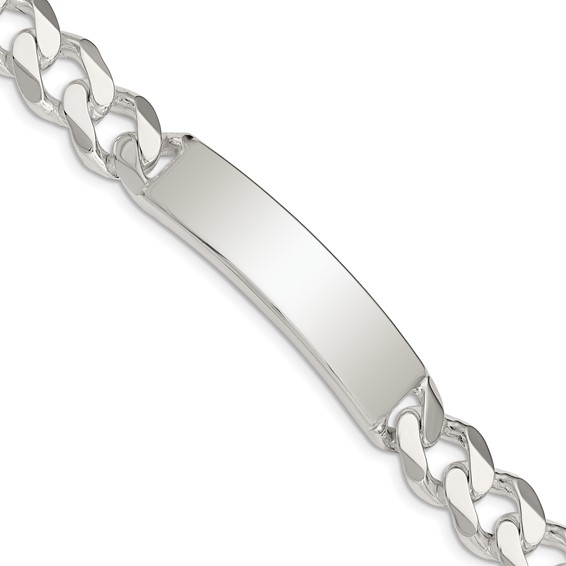 8in x 3/8in Curb ID Bracelet - Sterling Silver
