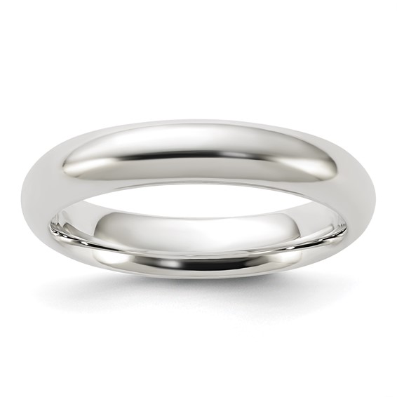 Sterling Silver 4mm Comfort Fit Band