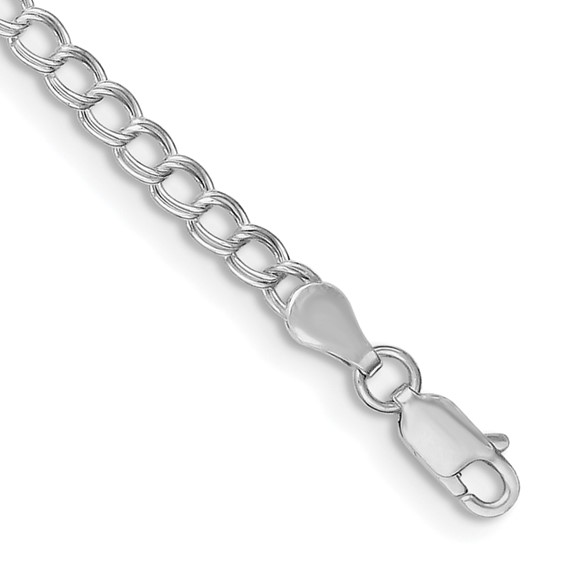 Sterling Silver 7in Italian Charm Bracelet